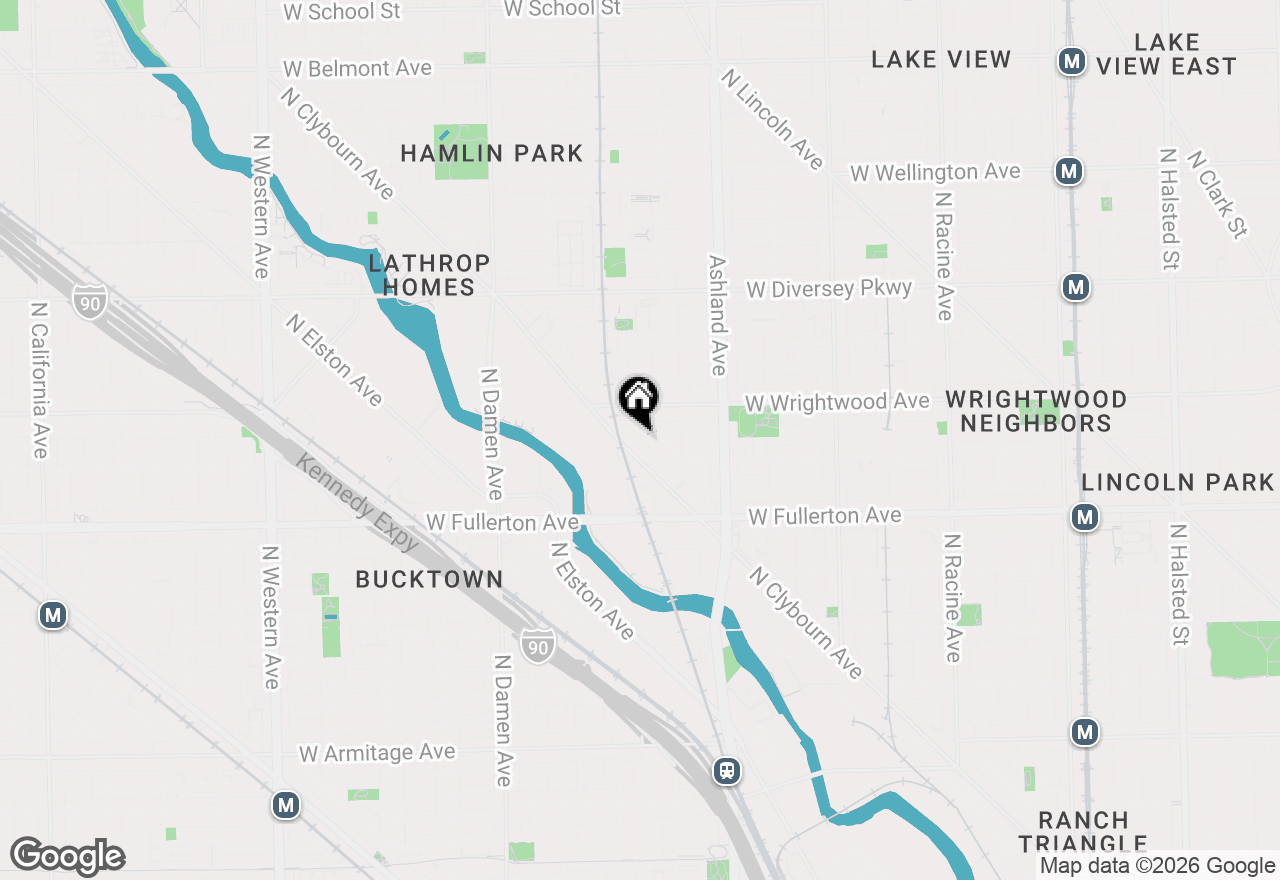 Map of 1743 W Terra Cotta Place, Chicago, IL 60614