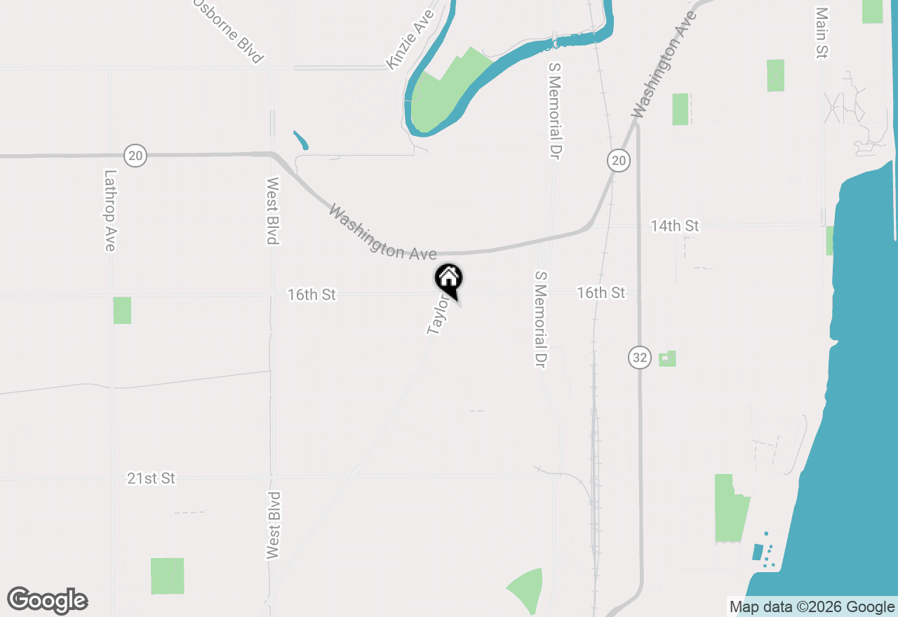 Map of 1616 Morton Ave, Racine, WI 53403