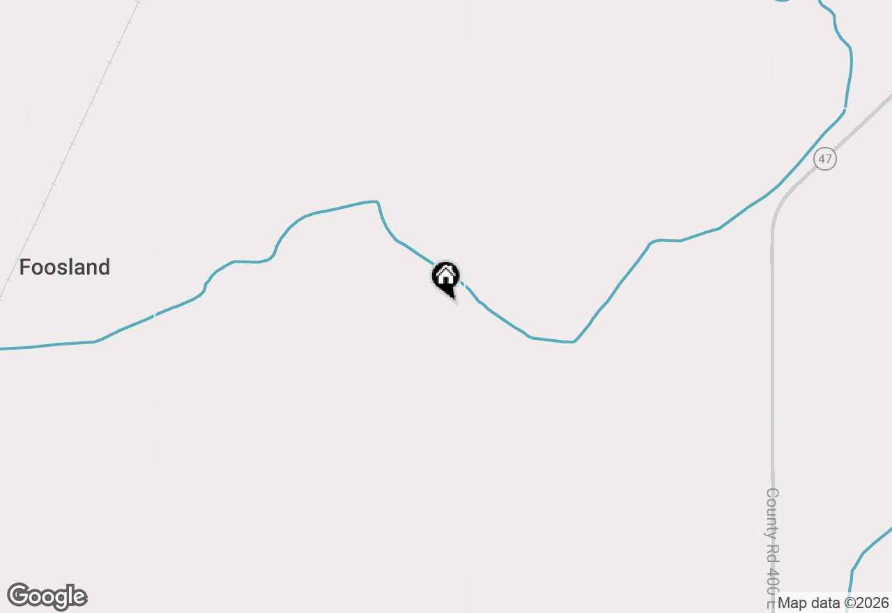 Map of 3335 County Road 300 E, Foosland, IL 61845