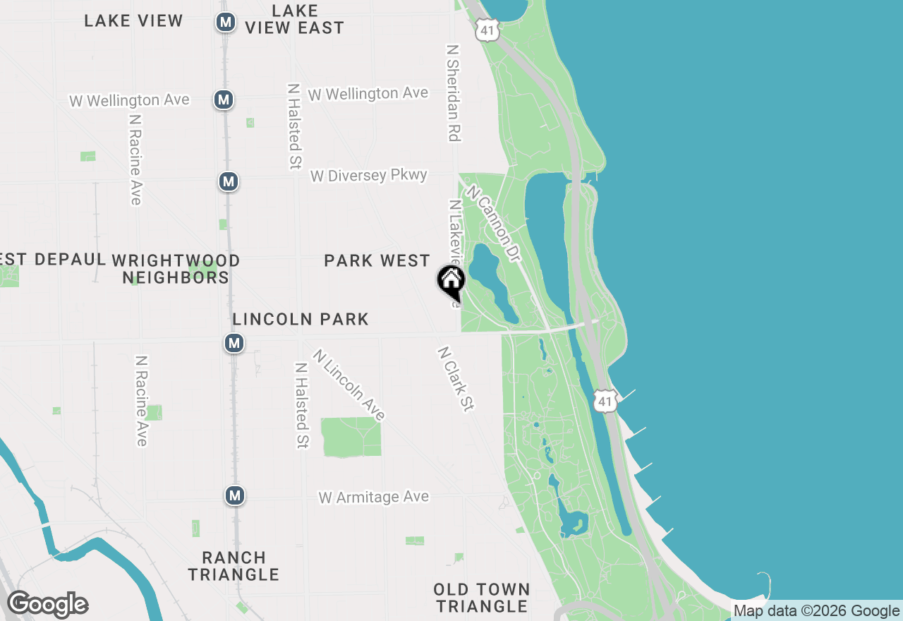 Map of 2440 N Lakeview Avenue #13B, Chicago, IL 60614
