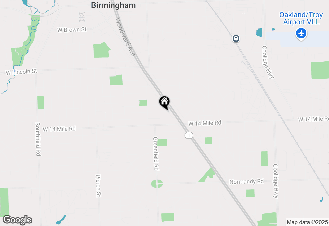 Map of 1380 Smith Avenue, Birmingham, MI 48009