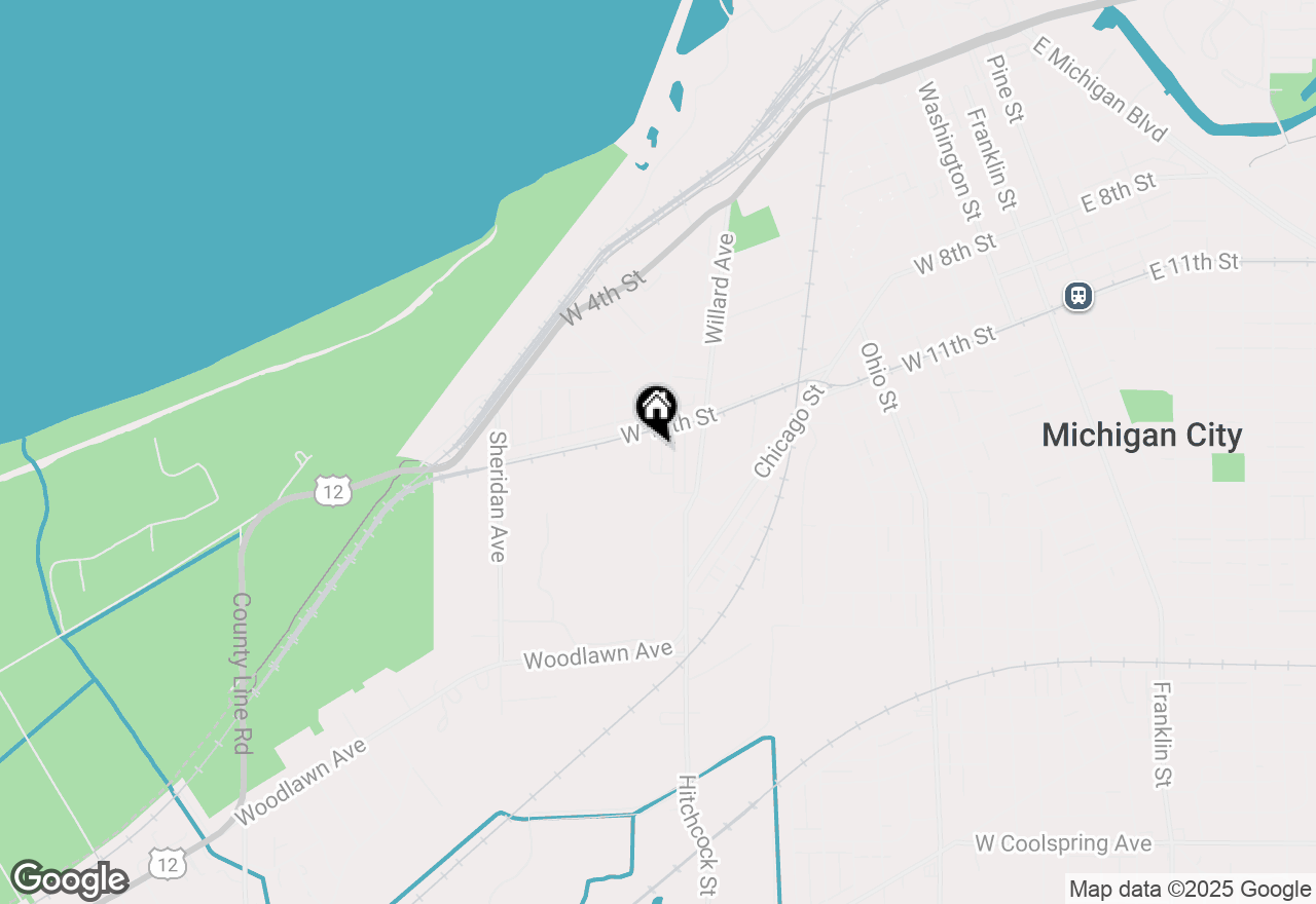 Map of 614 Carlon Court, Michigan City, IN 46360