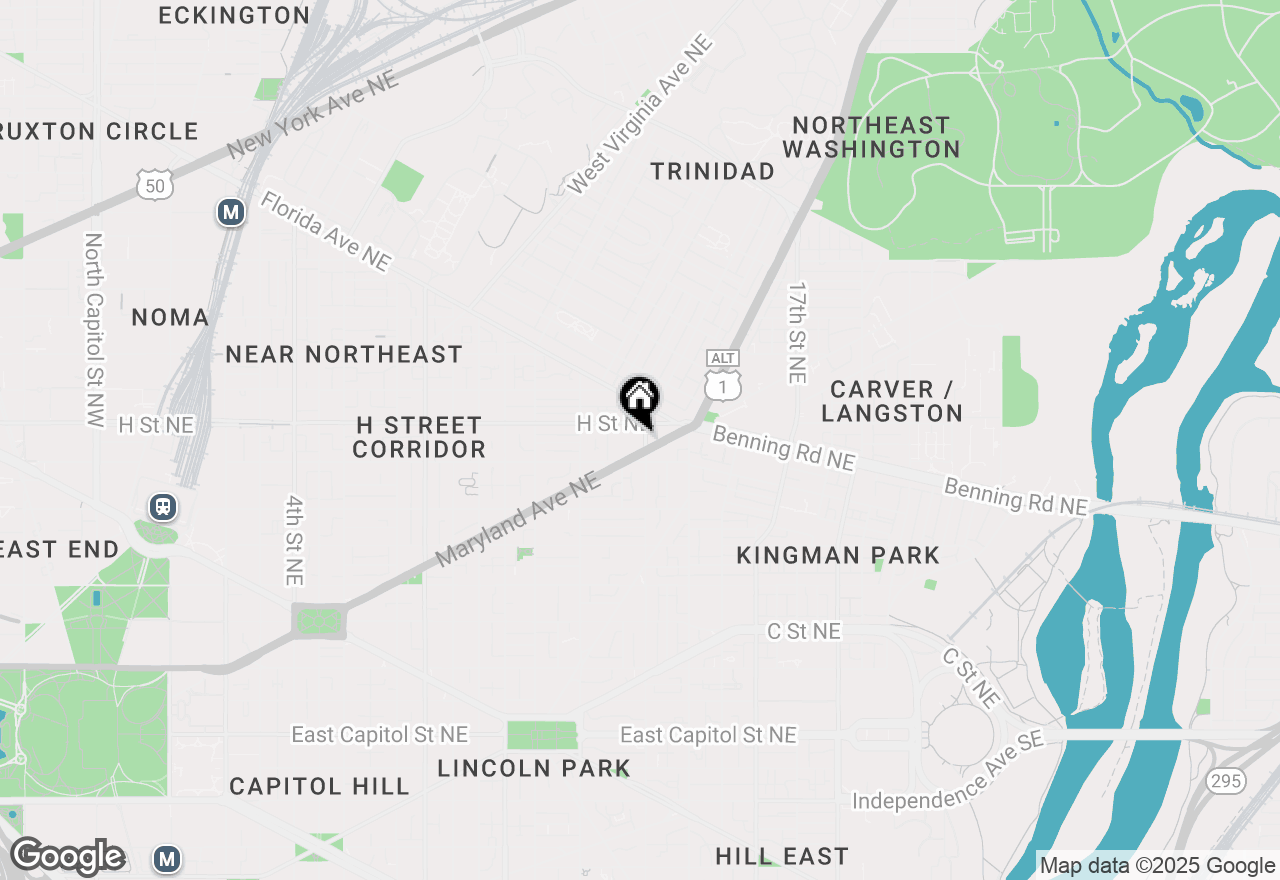 Map of 1350 Maryland Avenue Ne #205, Washington, DC 20002