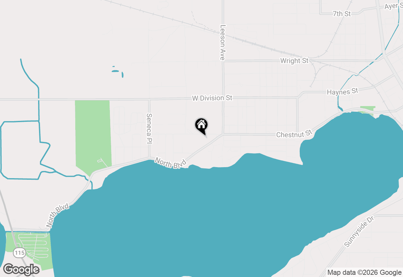 Map of 1693 Chestnut Street, Cadillac, MI 49601