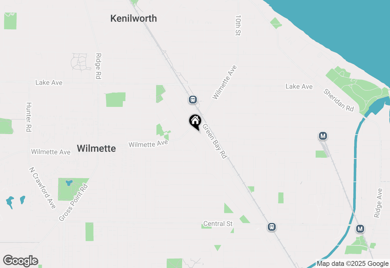 Map of 524 Park Avenue, Wilmette, IL 60091