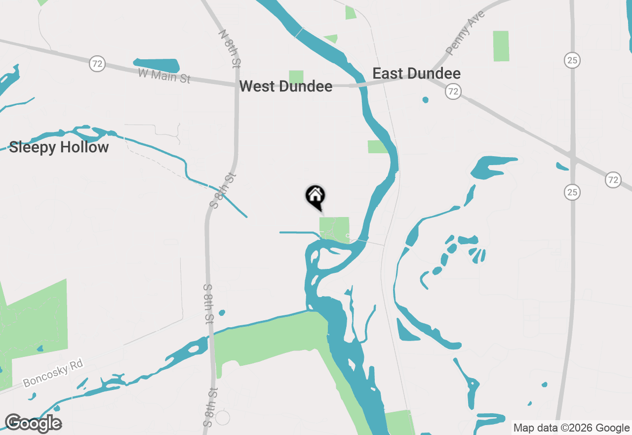 Map of 319 Dunning Avenue #3A, West Dundee, IL 60118
