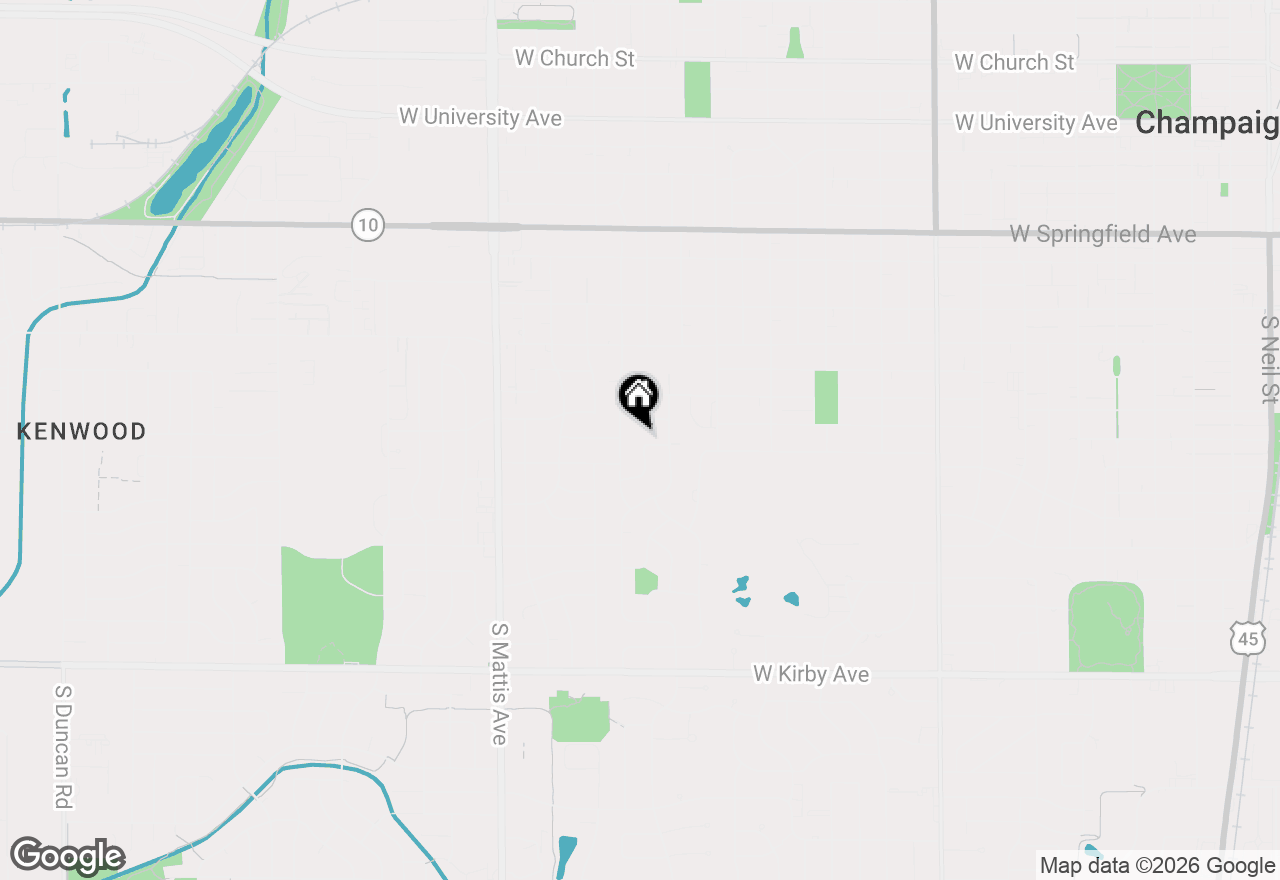Map of 1408 Maplecrest Drive, Champaign, IL 61821