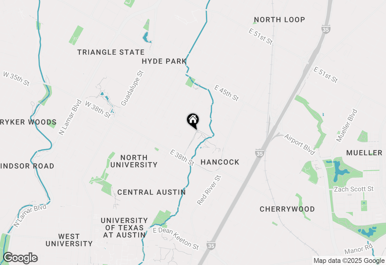 Map of 516 E 40th St, Austin, TX 78751