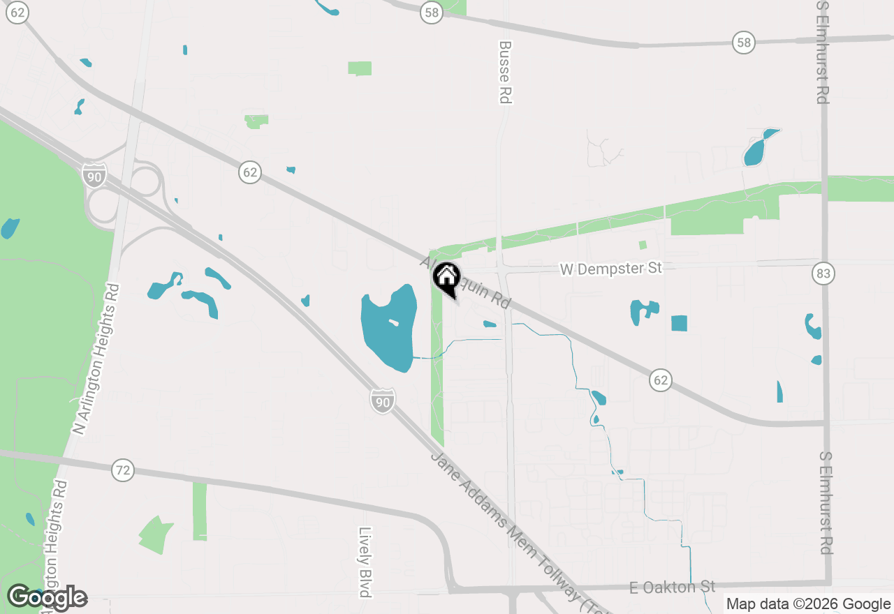 Map of 1785 W Algonquin Road #1A, Mount Prospect, IL 60056