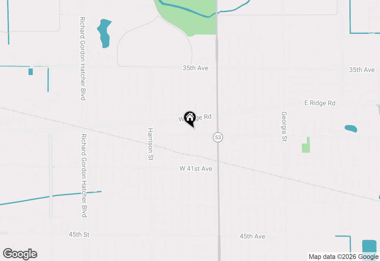 Map of 3872 Jefferson Street, Gary, IN 46408