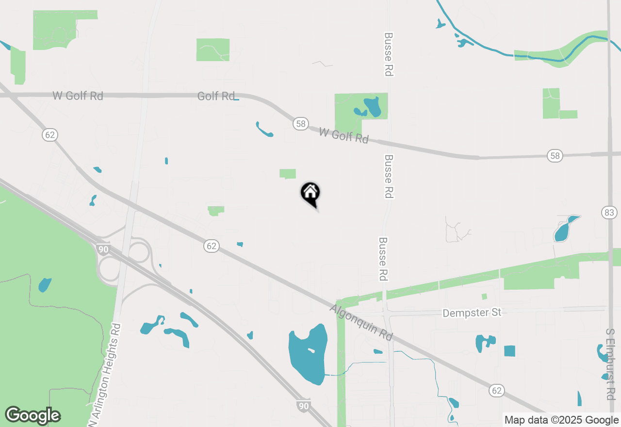 Map of 1822 W Catalpa Lane, Mount Prospect, IL 60056