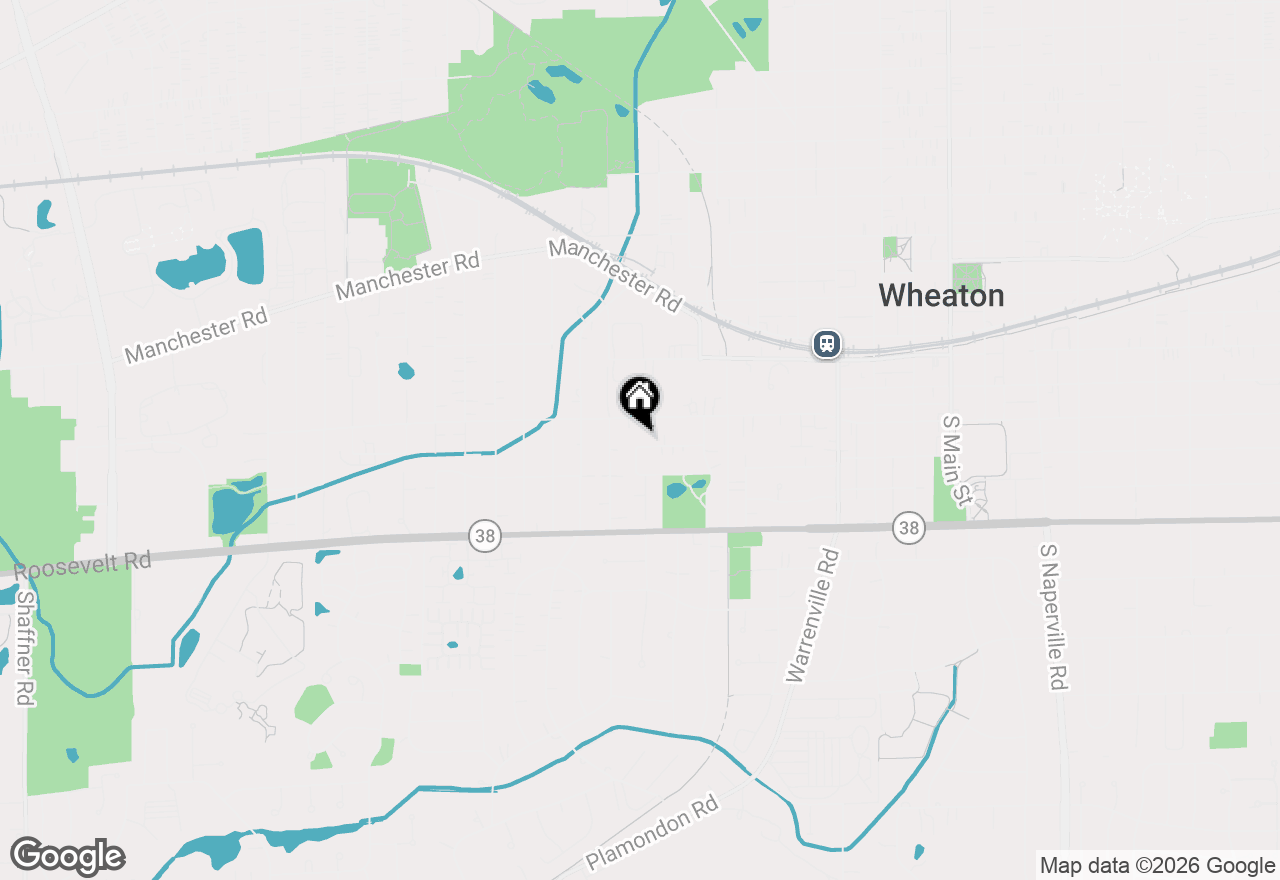 Map of 833 Parkside Drive, Wheaton, IL 60187