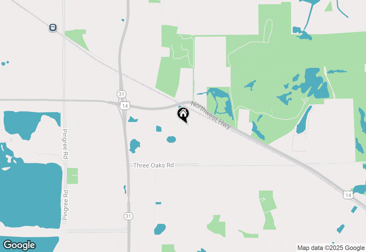 Map of 602 Hillcrest Lane, Crystal Lake, IL 60014