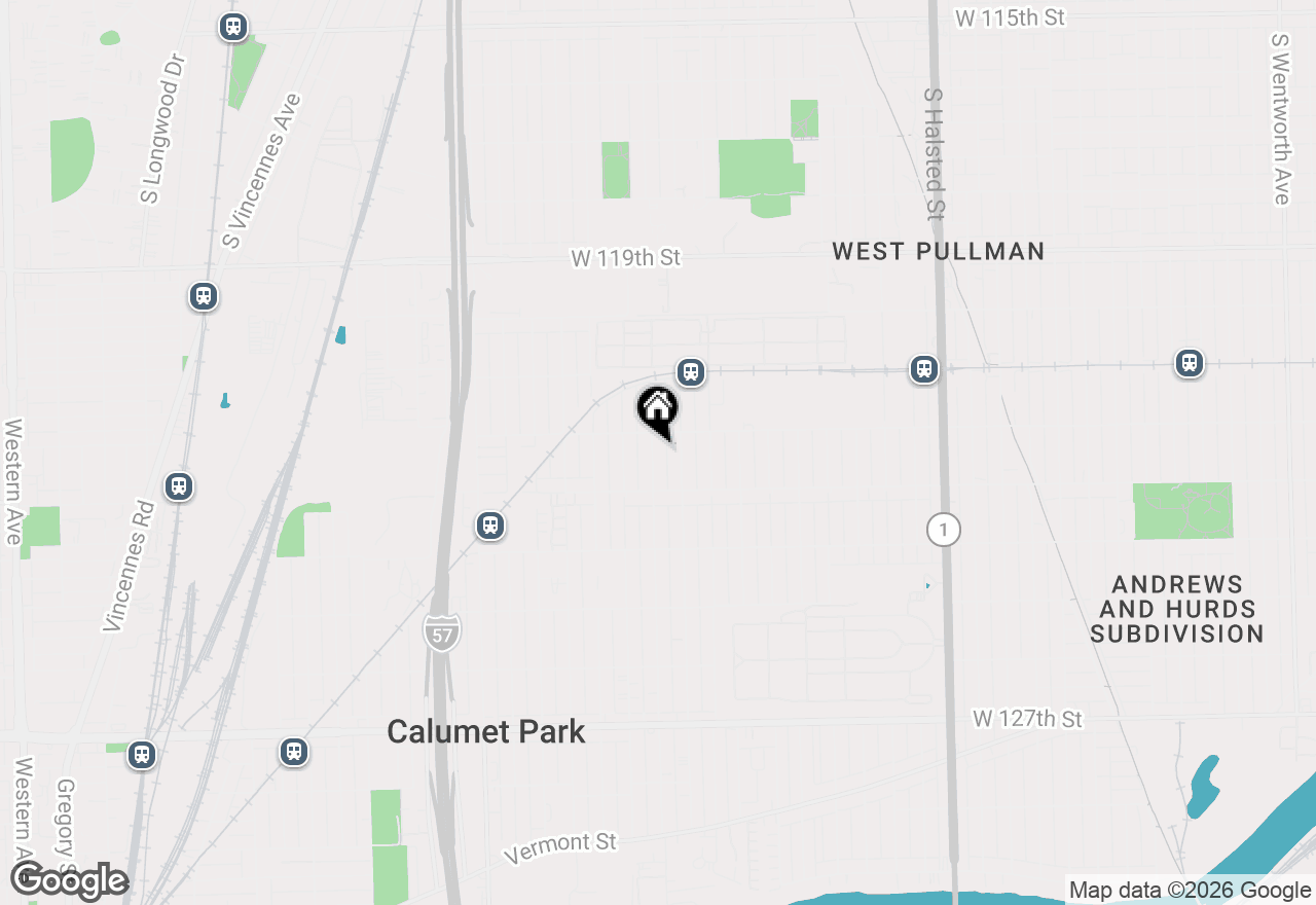 Map of 12219 S Throop Street, Chicago, IL 60643