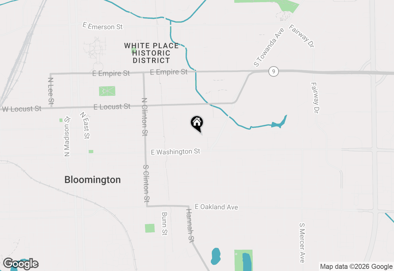 Map of 305 Colton Avenue, Bloomington, IL 61701