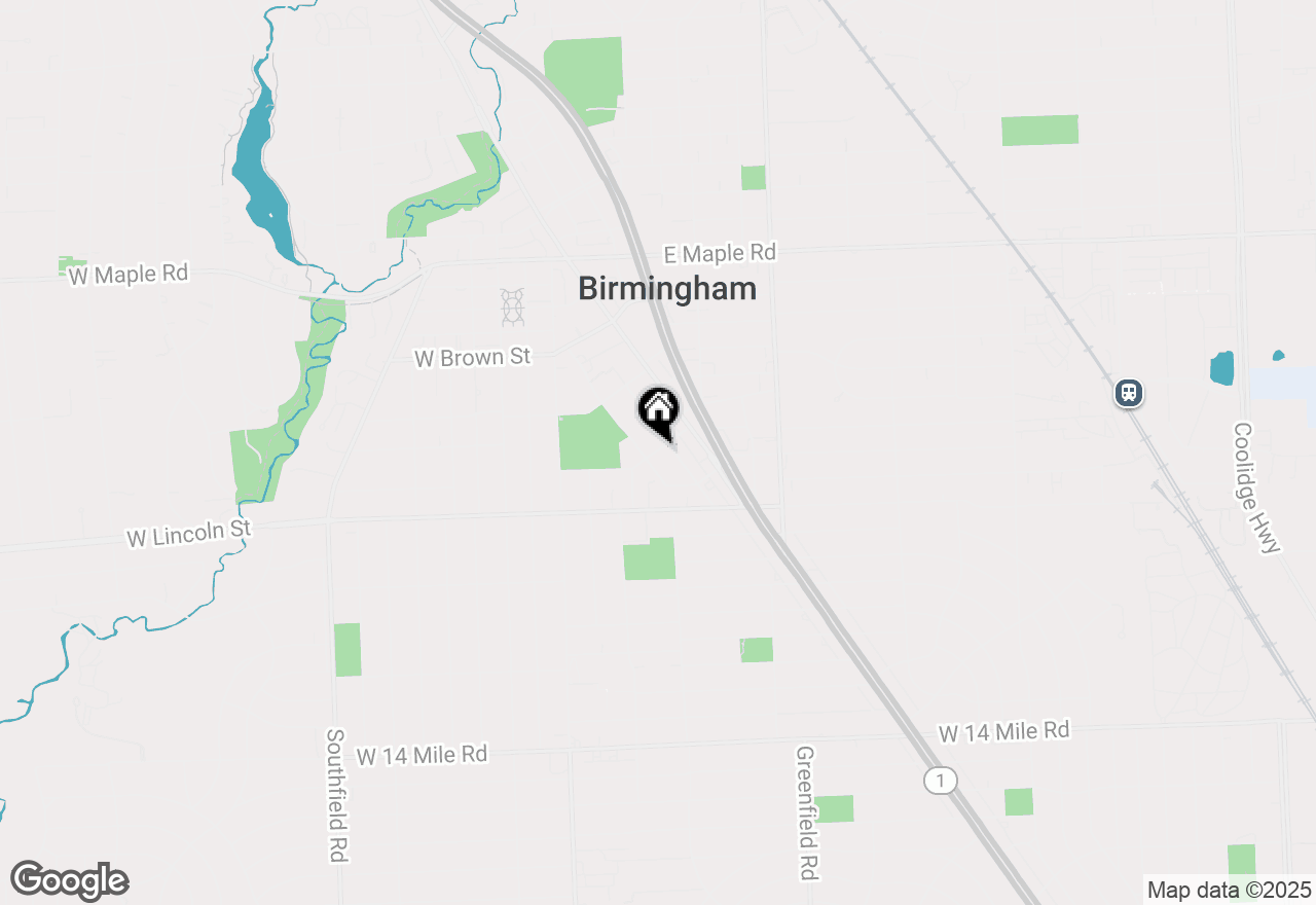 Map of 512 George Street, Birmingham, MI 48009