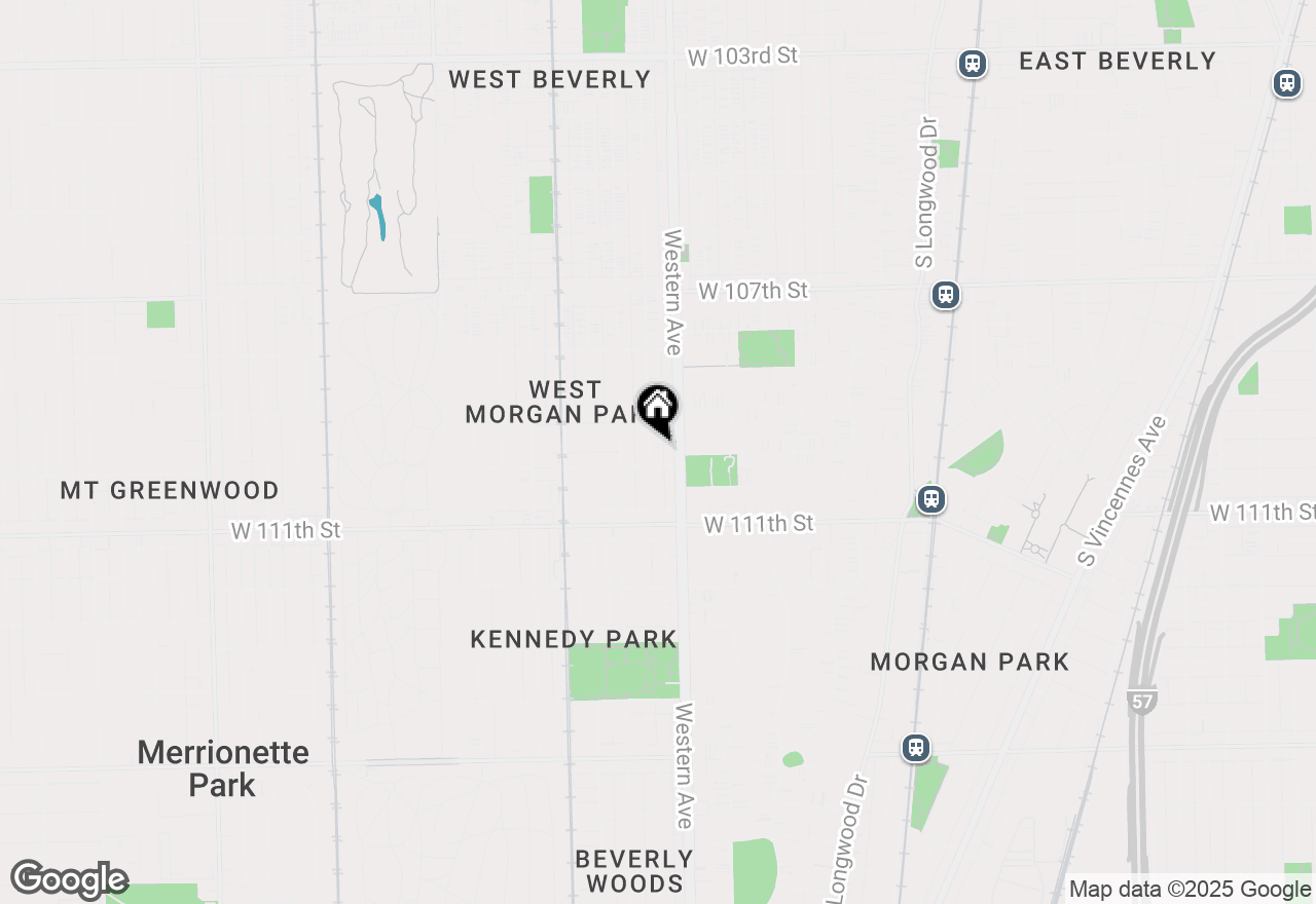 Map of 10945 S Artesian Avenue, Chicago, IL 60655