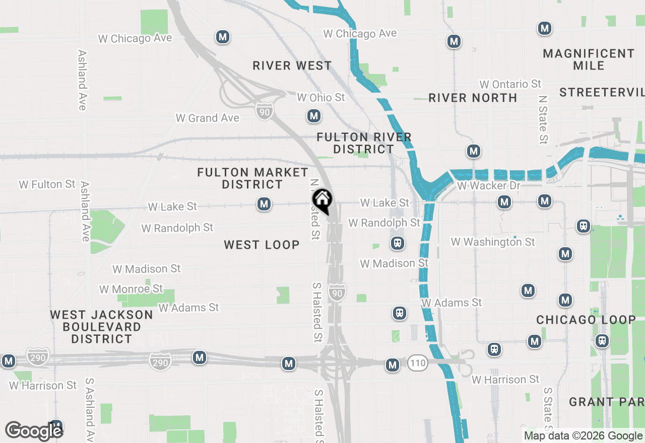 Map of 738 W Randolph Street, Chicago, IL 60661