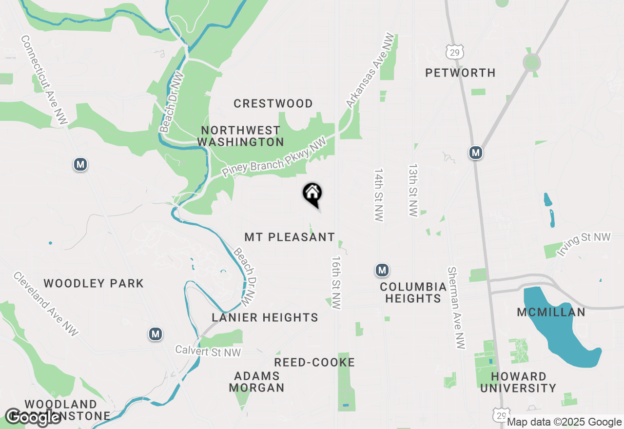 Map of 1673 Park Road Nw #304, Washington, DC 20010