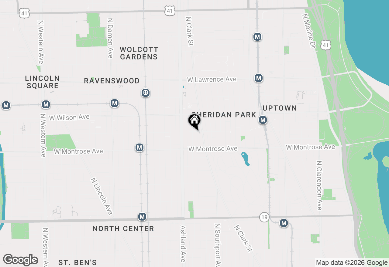 Map of 1463 W Sunnyside Avenue, Chicago, IL 60640