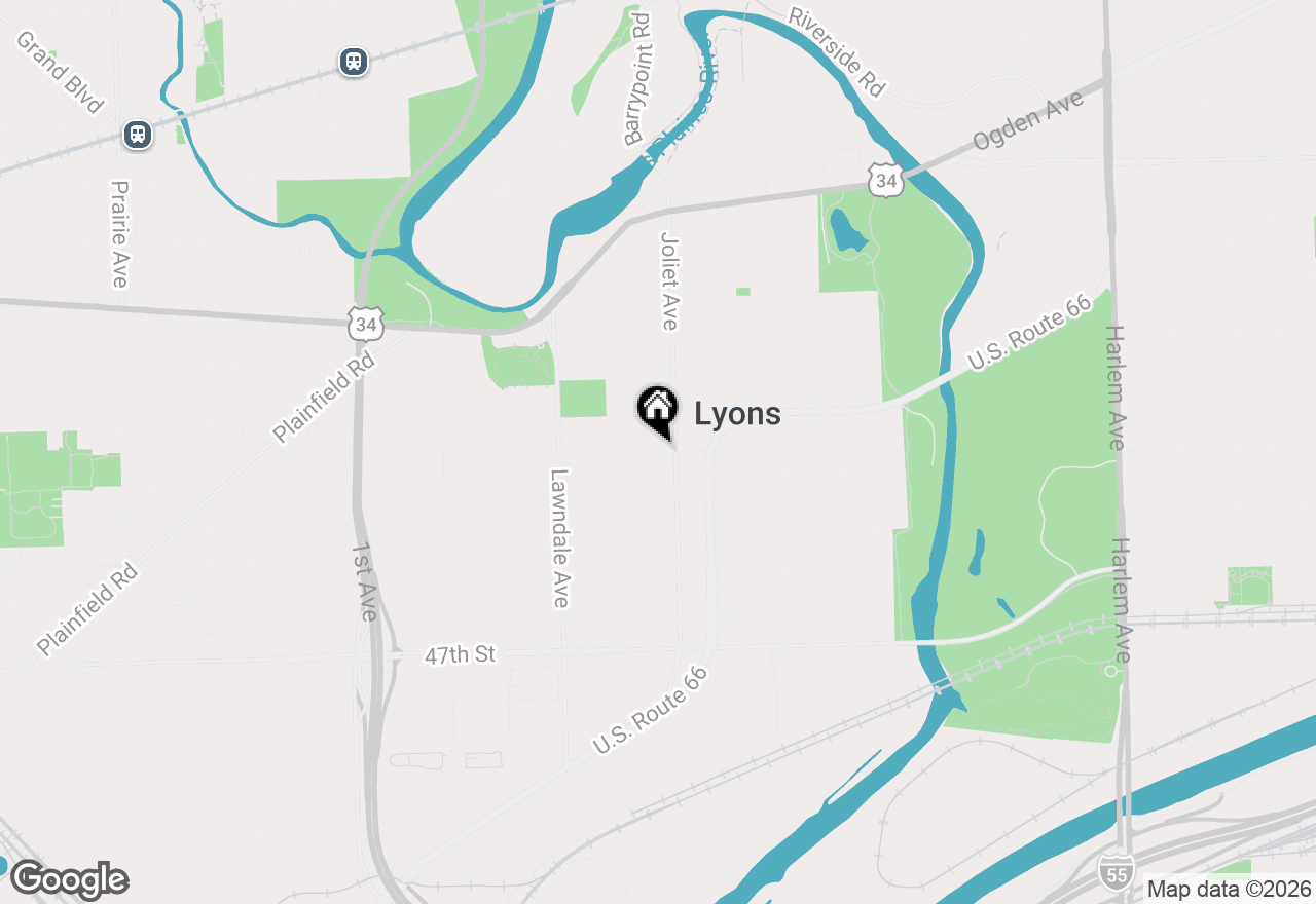 Map of 8010 44th Street, Lyons, IL 60534