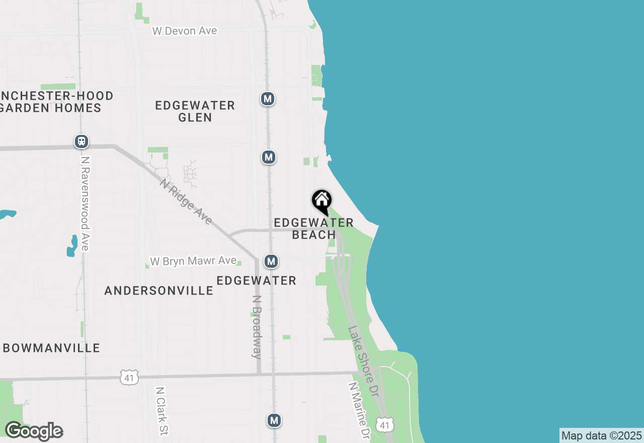 Map of 5701 N Sheridan Road #19B, Chicago, IL 60660