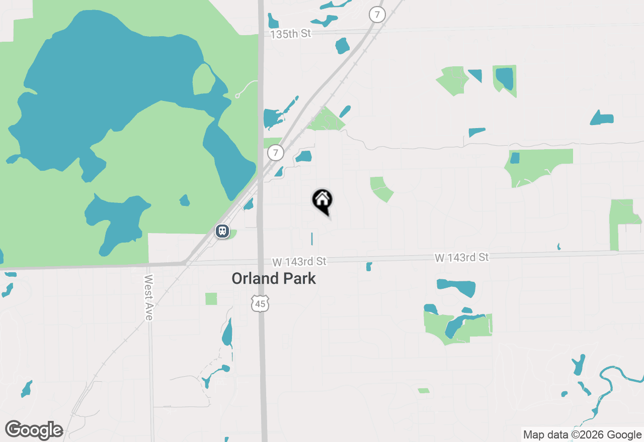 Map of 9322 W 141st Place, Orland Park, IL 60462