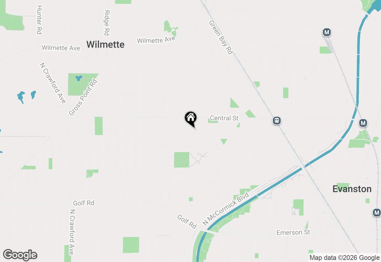 Map of 2622 Harrison Street, Evanston, IL 60201