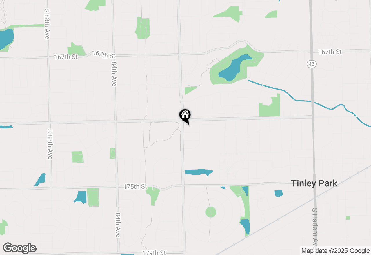 Map of 7935 171st Street, Tinley Park, IL 60477