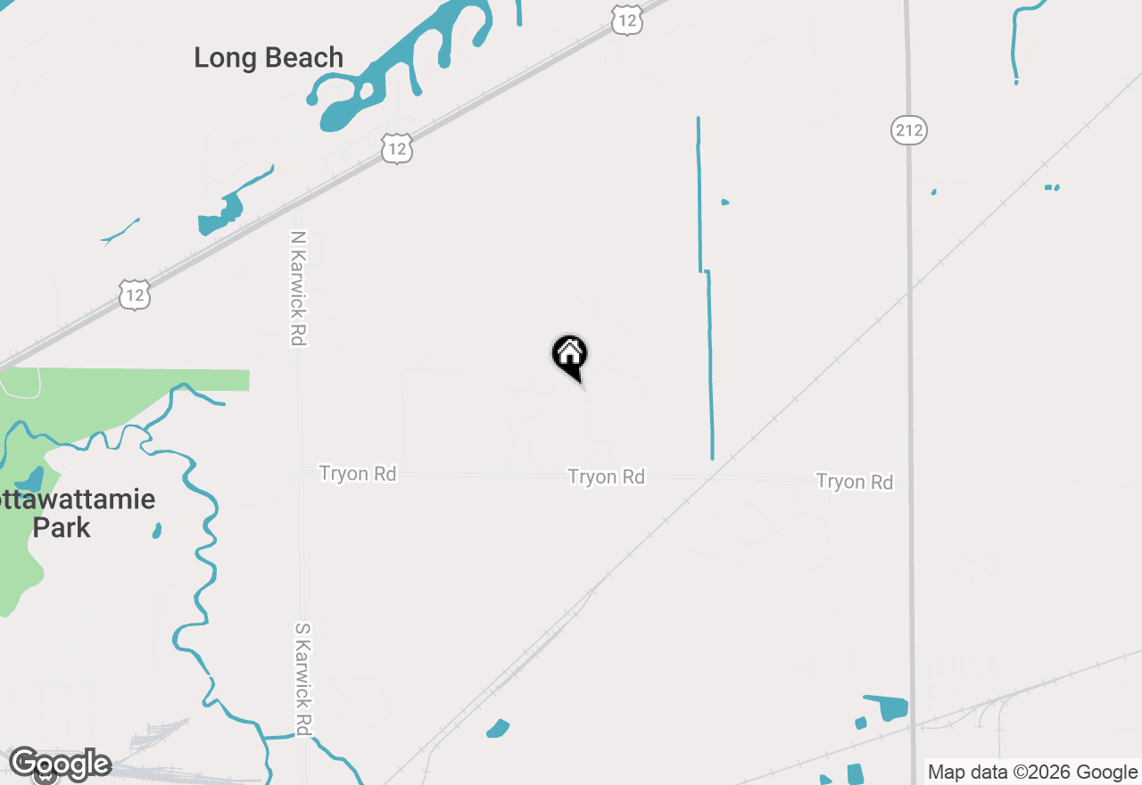 Map of 44 Tryon Farm Lane, Michigan City, IN 46360