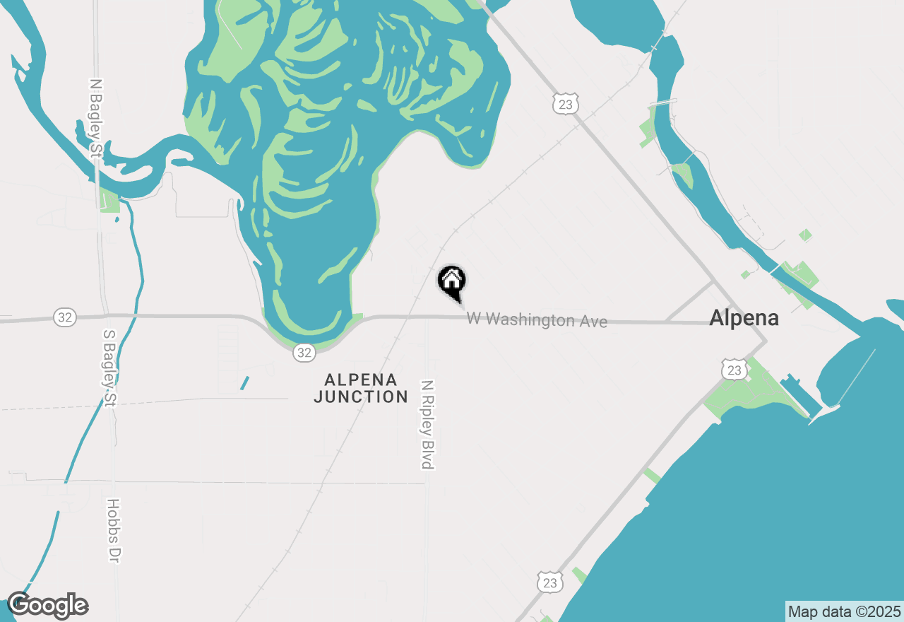 Map of 815 W Washington Avenue, Alpena, MI 49707