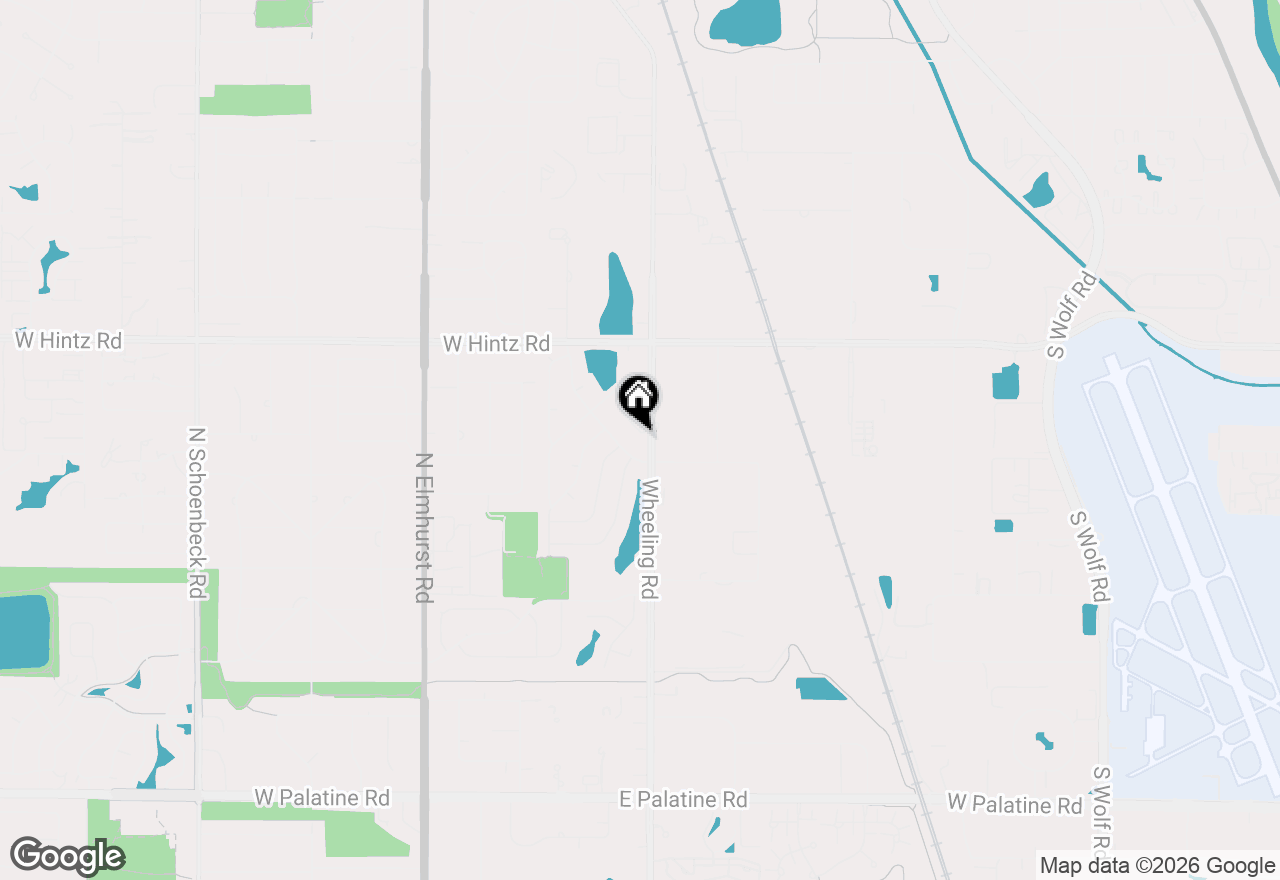 Map of 988 Ridgefield Lane, Wheeling, IL 60090