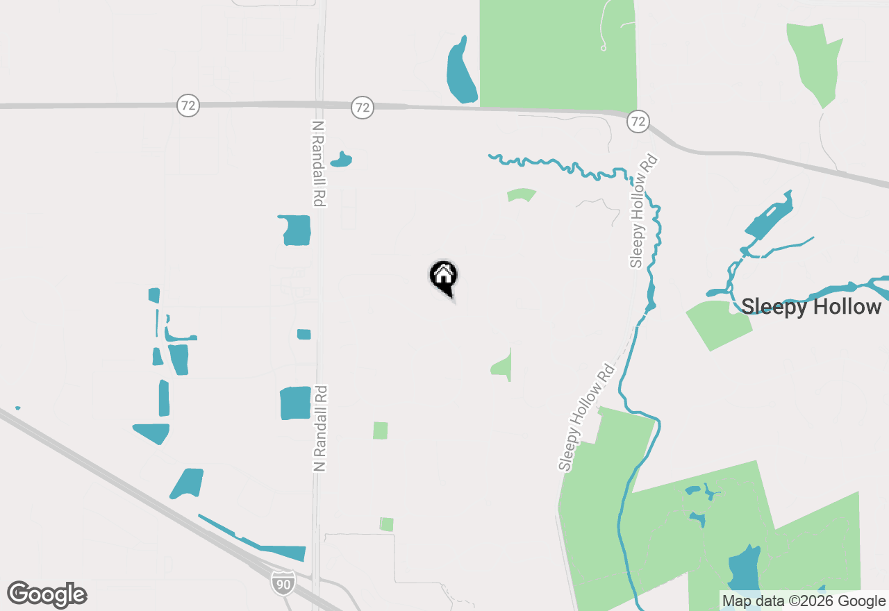 Map of 540 Stevens Court, Sleepy Hollow, IL 60118