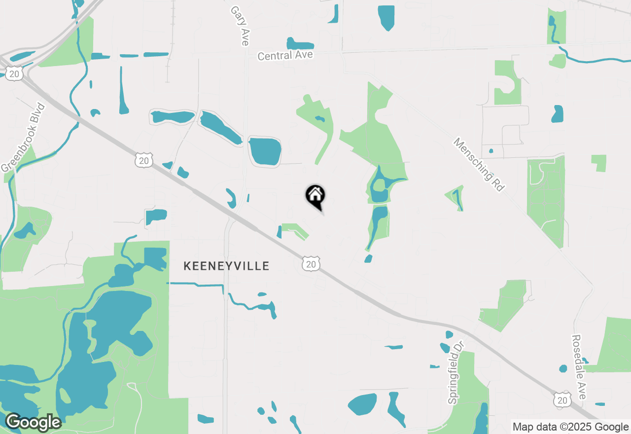 Map of 1251 Downing Street #1, Roselle, IL 60172
