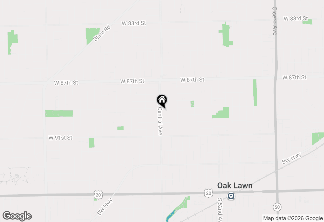 Map of 8913 Central Avenue, Oak Lawn, IL 60453