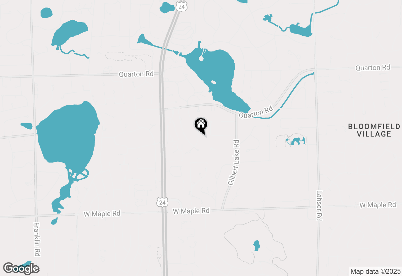 Map of 5931 Blandford Road, Bloomfield Hills, MI 48302