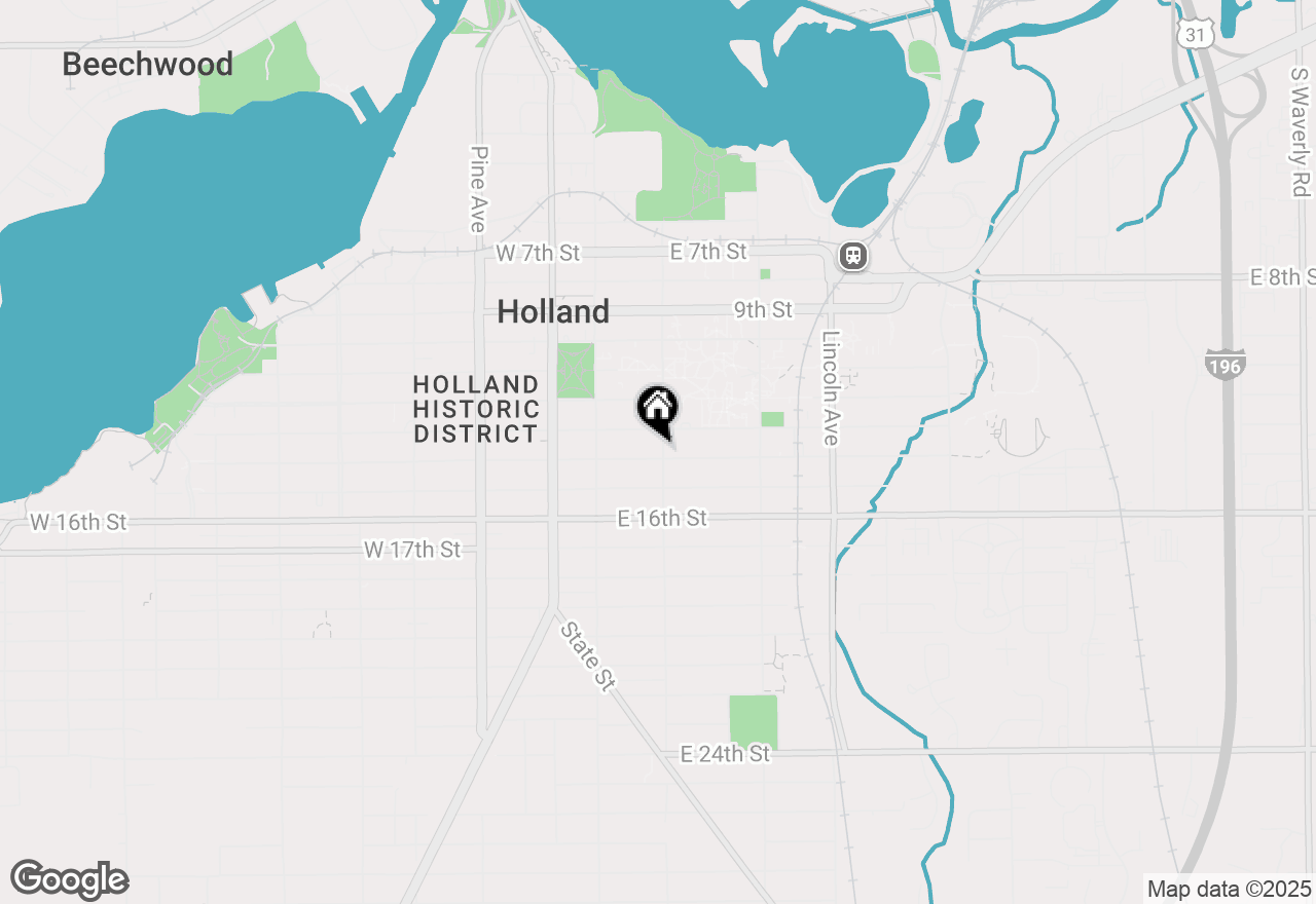 Map of 336 College Avenue, Holland, MI 49423