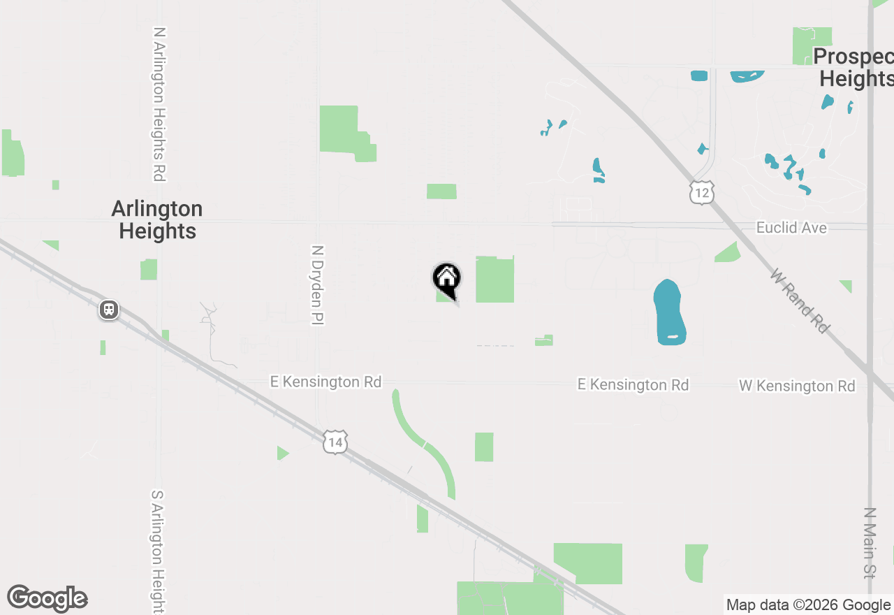 Map of 111 N Wilshire Lane, Arlington Heights, IL 60004