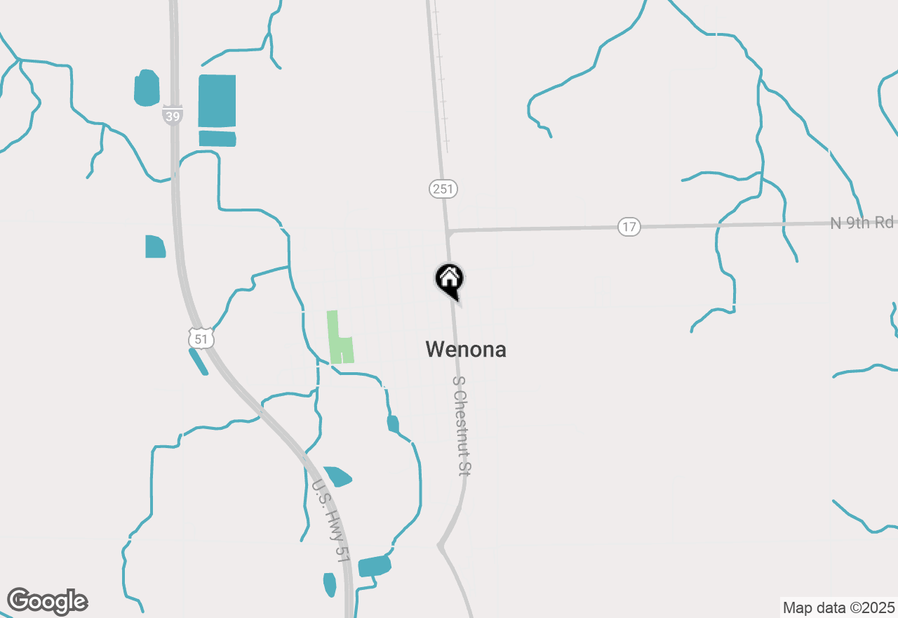 Map of 130 Chestnut Street, Wenona, IL 61377