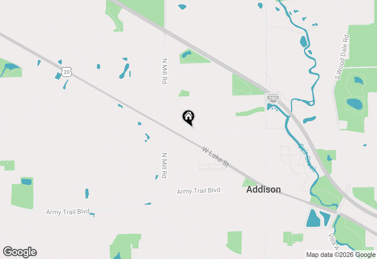 Map of 608 N Craig Place, Addison, IL 60101