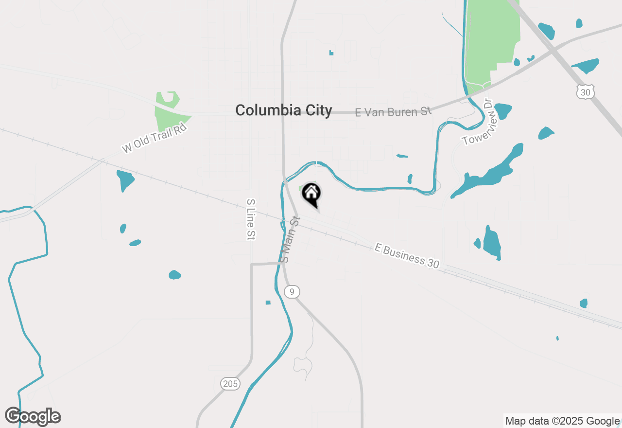 Map of 201 E Chicago St, Columbia City, IN 46725