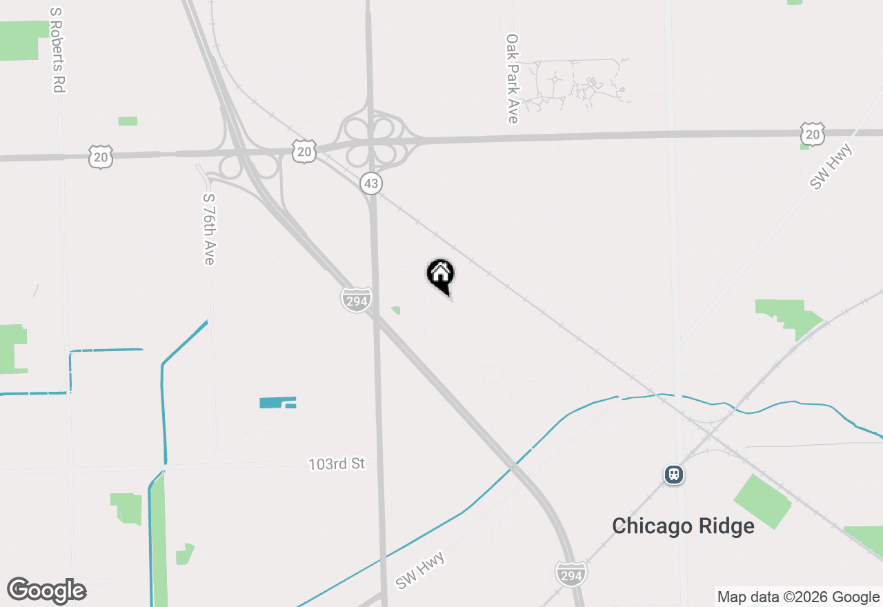 Map of 7005 99th Street #4, Chicago Ridge, IL 60415