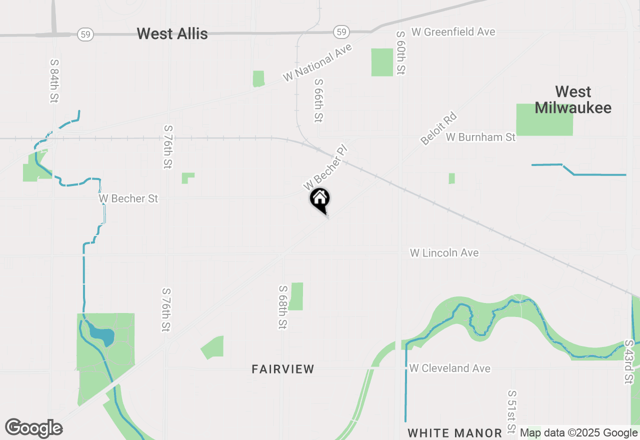 Map of 6540 W Grant St, West Allis, WI 53219
