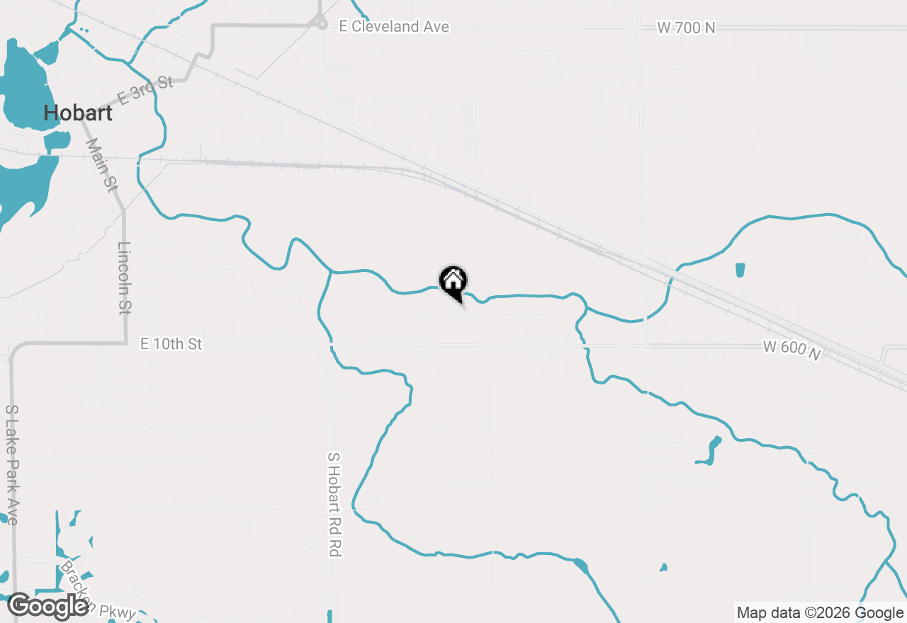 Map of 2210 E 9th Place, Hobart, IN 46342