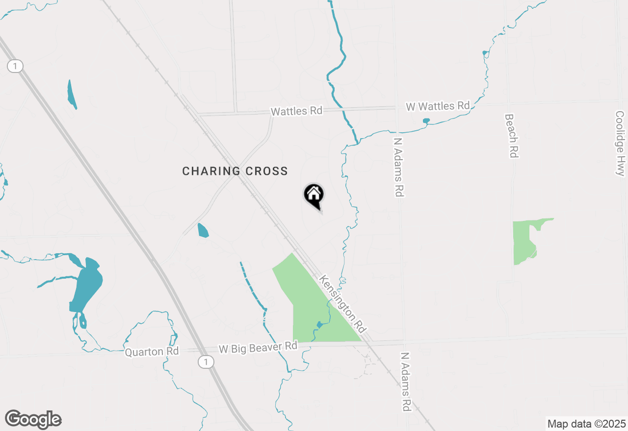 Map of 4860 Tullamore Drive, Bloomfield Hills, MI 48304