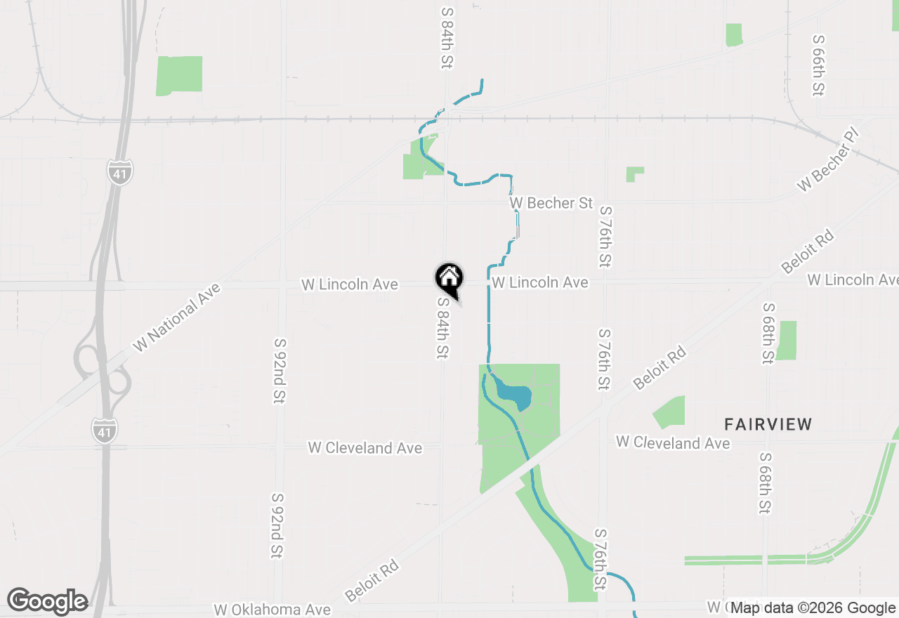 Map of 2348 S 84th St, West Allis, WI 53227