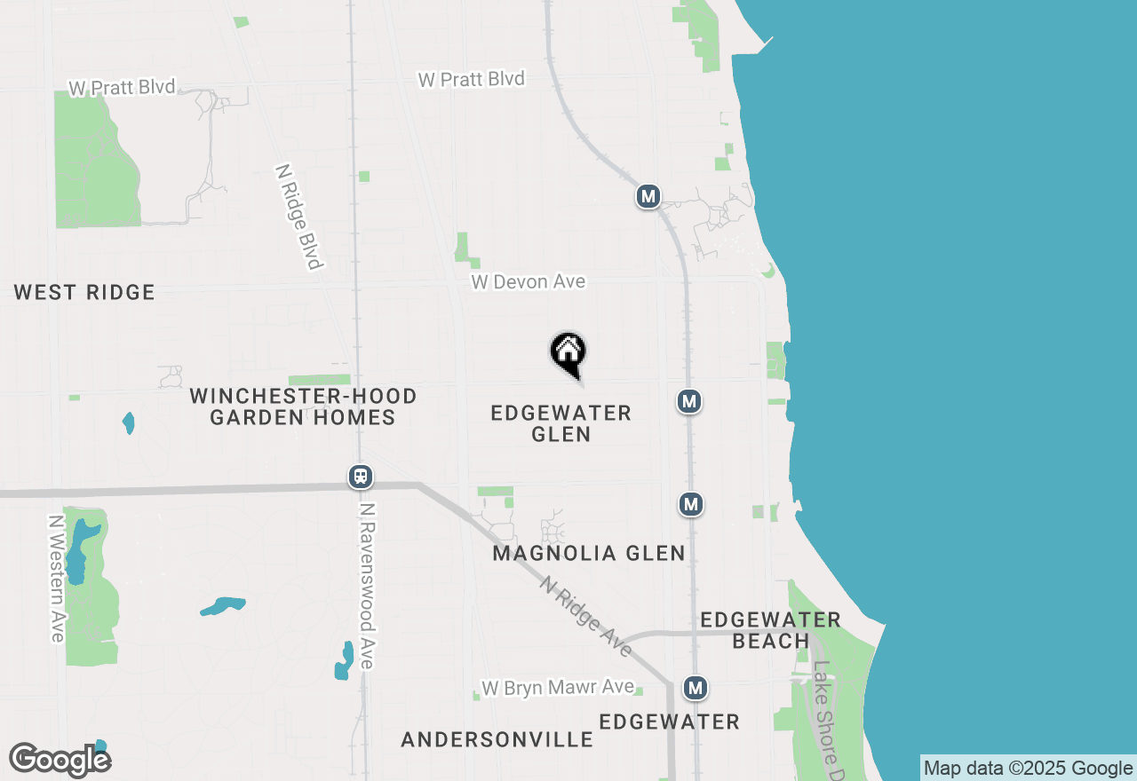 Map of 6153 N Glenwood Avenue #104, Chicago, IL 60660
