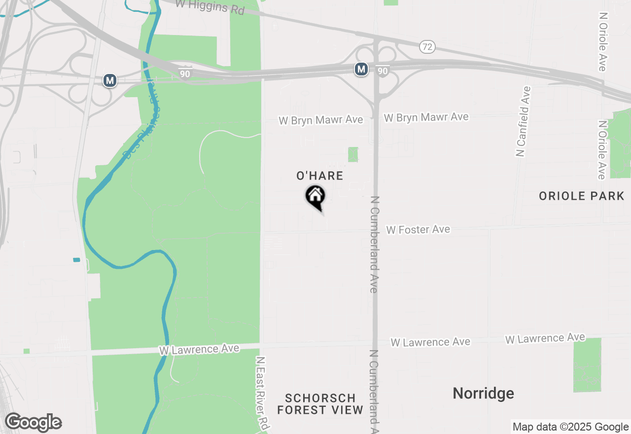 Map of 5230 N Delphia Avenue #2W, Chicago, IL 60656