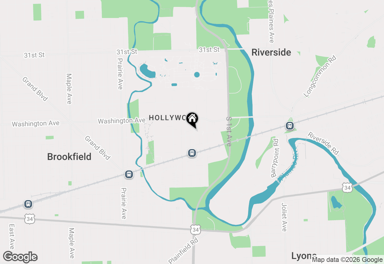 Map of 8502 Parkview Avenue, Brookfield, IL 60513