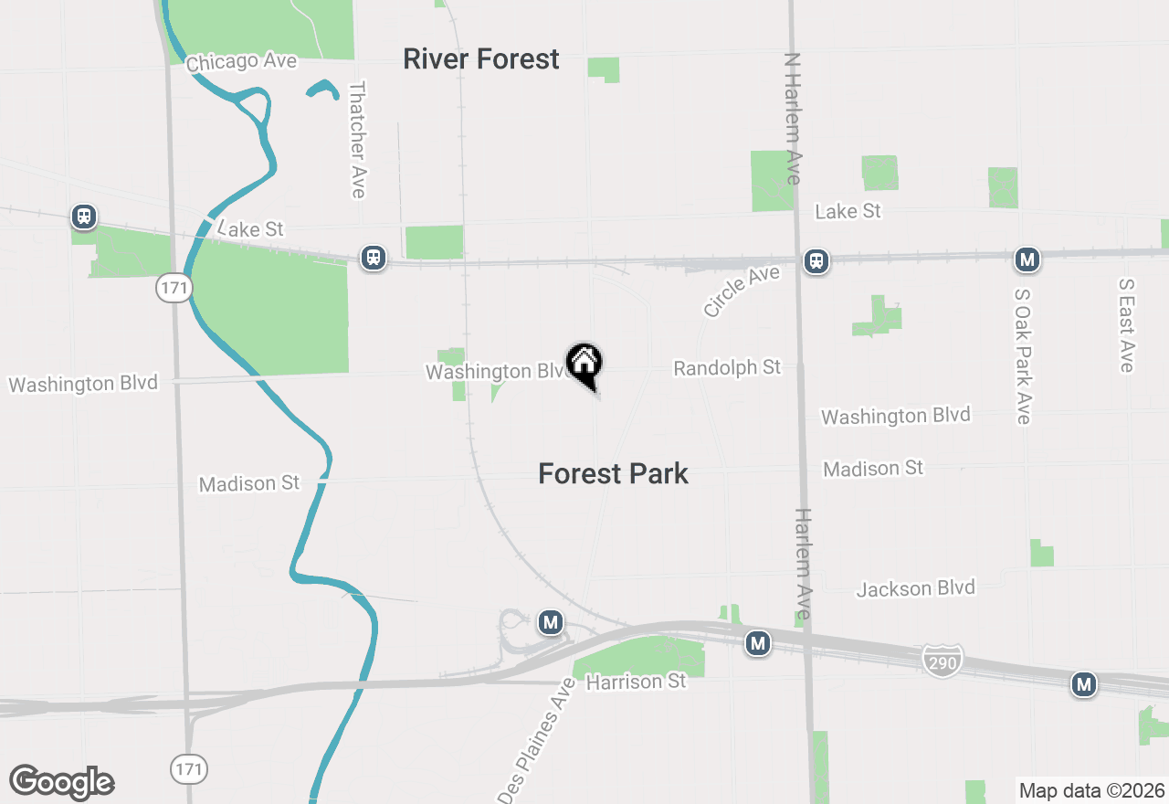Map of 120 Lathrop Avenue, Forest Park, IL 60130